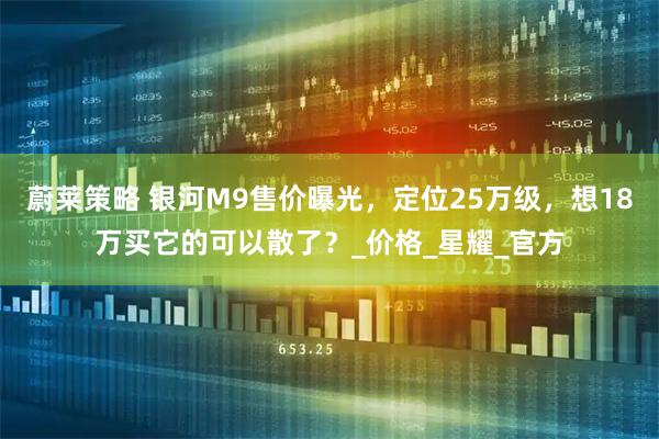 蔚莱策略 银河M9售价曝光，定位25万级，想18万买它的可以散了？_价格_星耀_官方